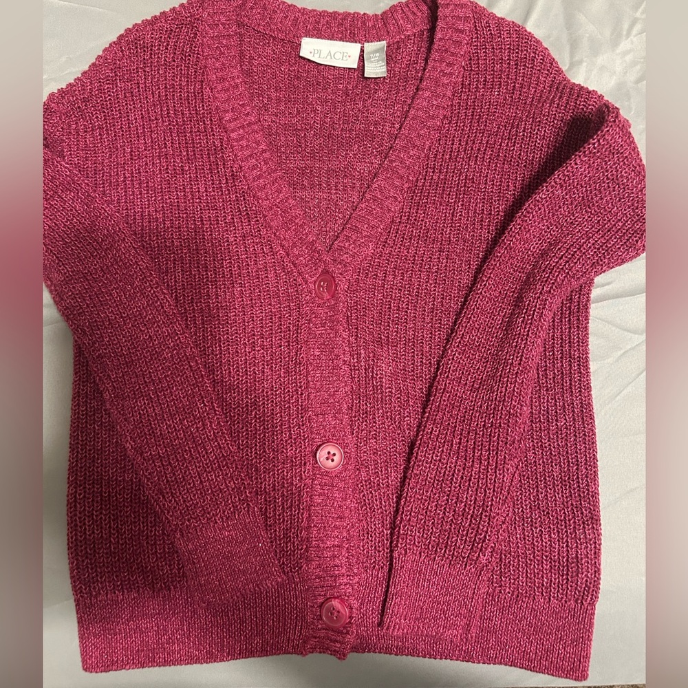Girls Fuchsia Cardigan